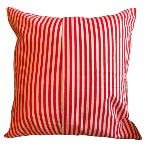 Patriotic Pillow Cover: Patchwork Stars, God Shed His Grace on Thee, 18x18 - Picture 2 of 7